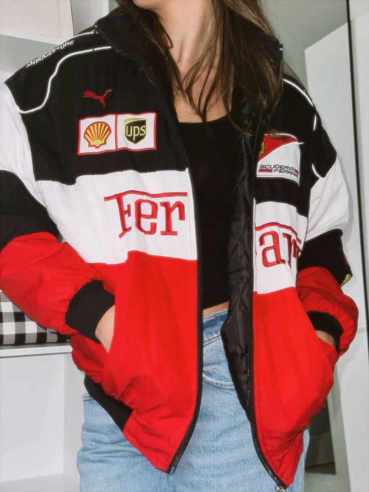 Ferr*ri "Vintage" Jacket - White