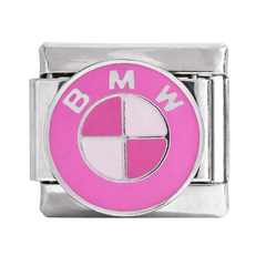 'Pink' BMW Logo (silver)