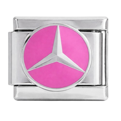 'Pink' Mercedes Logo (silver)