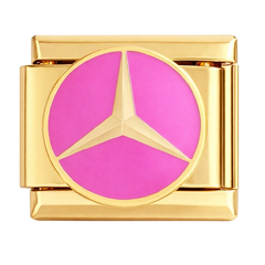 'Pink' Mercedes Logo (gold)